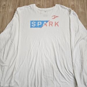 Fanatics Spark Overwatch League Off White Blue Long Sleeve Shirt 3XL